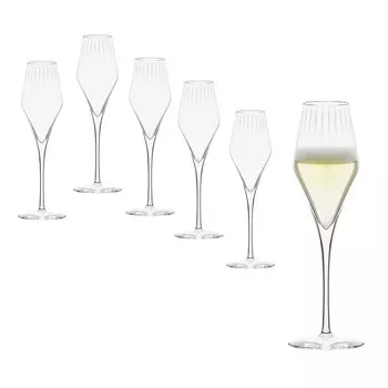 Stlzle Lausitz Quatropil Symphony бокал для шампанского, бокалы для шампанского, набор из 6 шт
