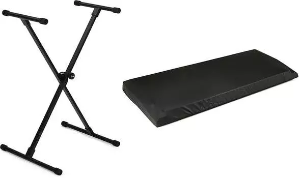 Стойка для клавиатуры On-Stage KS8190X с пулевидным носом и комплектом креплений Lok-Tight с чехлом для клавиатуры Gator GKC-1540 для 61–76-клавишных клавиатур Gator + On-Stage GKC-1540=1 KS8190X=1
