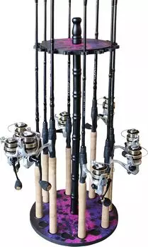 Стойка для круглых удилищ Rush Creek 16, розовый/синий