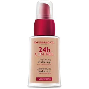 Стойкая и легкая тональная основа с коэнзимом q 10 для лица 1 Dermacol 24H Control, 30 мл