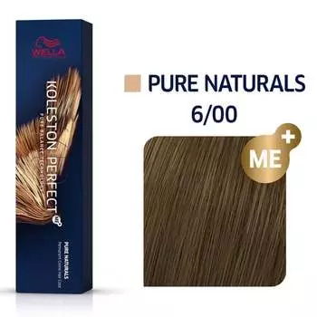 Стойкая краска для волос 6/00 60мл Wella Koleston Perfect ME+