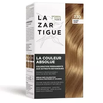 Стойкая краска для волос Lazartigue Il Colore Assoluto 7.30 Золотистый Блондин Jf Lazartigue