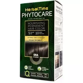 Стойкая краска для волос Phytocare, цвет Ice Brown 5na Herbal Time