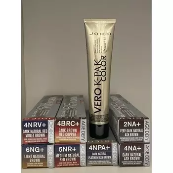Стойкая крем-краска для волос Joico Vero K-Pak Age Defy, 2,5 жидких унции 4npa Dark Natural Platinum Ash Brown