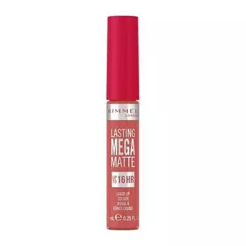Стойкая матовая жидкая помада 600 Coral Sass, 7,4 мл Lasting Mega Matte, Rimmel