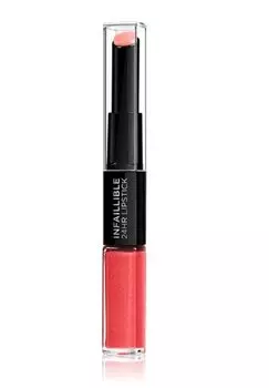 Стойкая помада и блеск для губ 2в1 506 Red Infaillible, 5 мл L'oreal Paris, Infallible 24H Lipstick, L'oral Paris