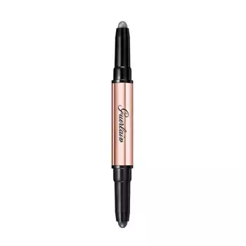 Стойкие тени-стики для век Mad Eyes Contrast Shadow Duo 01 Brown Guerlain, цвет aubergine