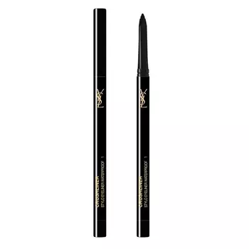 Стойкий карандаш для глаз crushliner stylo eyeliner waterproof Yves Saint Laurent, цвет nr. 01, вес 0.35 гр.