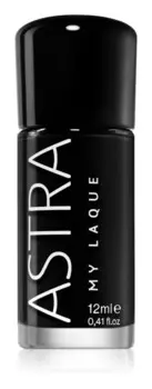 Стойкий лак для ногтей Astra Make-up My Laque 5 Free, оттенок 45 Super Black 12 мл