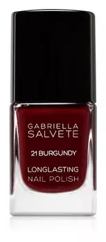 Стойкий лак для ногтей с высоким блеском Gabriella Salvete Longlasting Enamel, оттенок 21 Burgundy 11 мл
