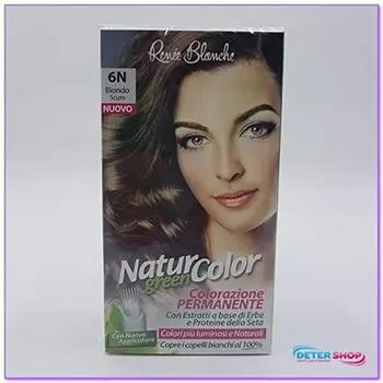 Стойкий натуральный цвет Зеленый 6N Темно-русый, Renee' Blanche S.R.L