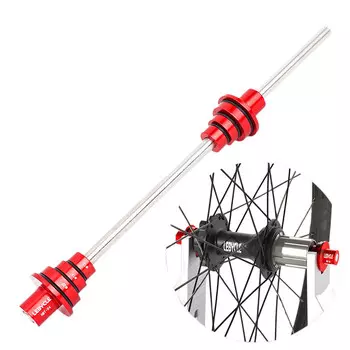 Стол для регулировки обода велосипеда со сквозной осью LeBycle, обод ступицы со сквозной осью 12-15-20 мм, универсальный крепежный инструмент для дополнительной петли (конвертер регулировки обода ступицы со сквозной осью, красный)