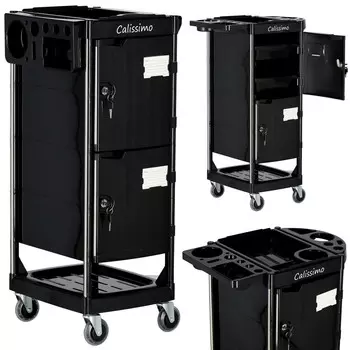 Стол-тележка парикмахера на колесах для окрашивания X10 Шкаф для салона красоты с выдвижными ящиками Calissimo