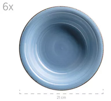 Столичный сервиз lumaca 12 шт Mser, темно-синий