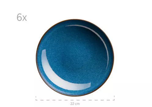 Столичный сервиз оссия 12 шт Mser, синий