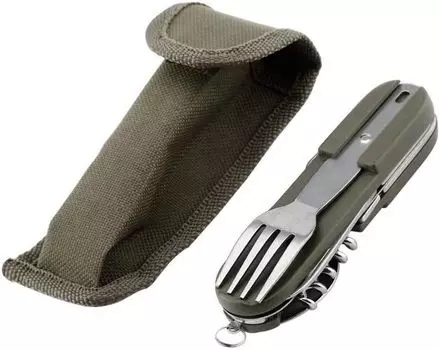 Столовые приборы для кемпинга Складные столовые приборы из нержавеющей стали