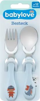 Столовые приборы синие 1 шт. babylove