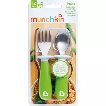 Столовые приборы, зеленые Munchkin, 1 шт.