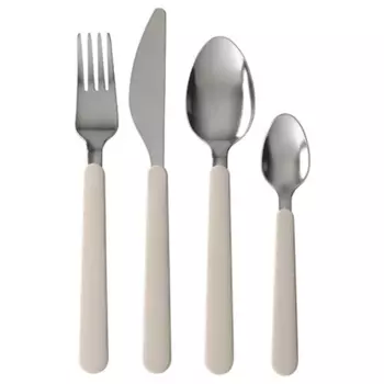 Столовый набор Ikea Upphojd, 24 предмета, бежевый