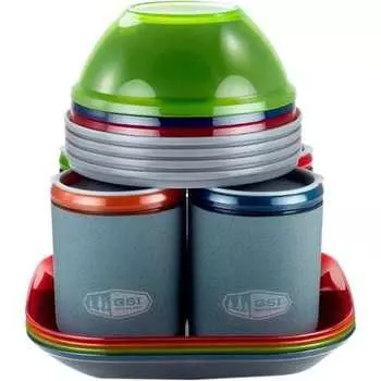 Столовый набор Infinity Deluxe — для 4 человек GSI Outdoors, цвет Multicolor