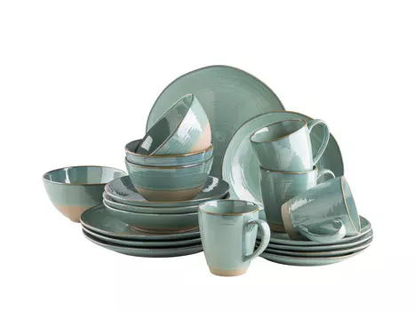 Столовый набор Mser, зеленый/бирюзовый