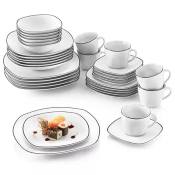 Столовый набор Snger, 35x31x43 см, белый