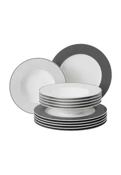 Столовый сервиз Без ограничений, 12 шт Seltmann Weiden, антрацит