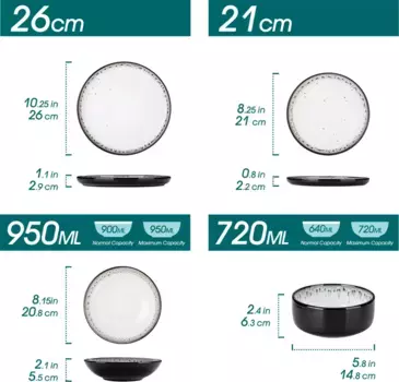 Столовый сервиз из керамики Vancasso