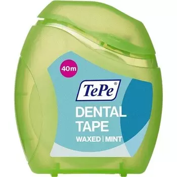 Стоматологическая лента 40 м, покрытая воском и тиснением, для легкой ежедневной гигиены полости рта, Tepe