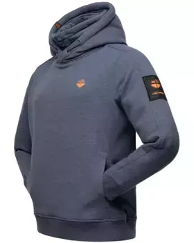 Stone Harbour Hoodie "Emilio Eduardo", мужская толстовка с капюшоном и высоким воротником, синий