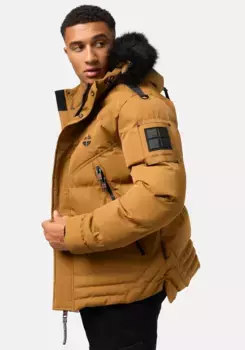 Stone Harbour Стеганая куртка "Ромаан" с капюшоном, зимняя стеганая куртка с капюшоном, цвет Ocker