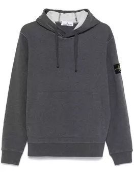 Stone Island базовое худи, серый