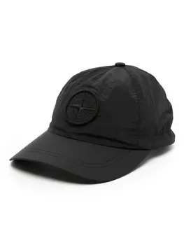 Stone Island бейсболка с нашивкой Compass, черный
