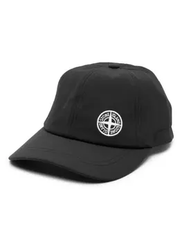 Stone Island бейсболка с вышитым логотипом, черный