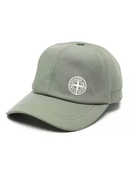 Stone Island бейсболка с вышитым логотипом, зеленый