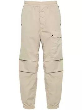 Stone Island брюки карго из рипстопа с нашивкой Compass, нейтральный цвет