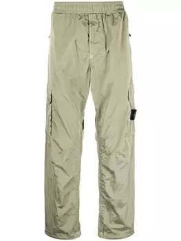 Stone Island брюки карго с эластичным поясом, зеленый