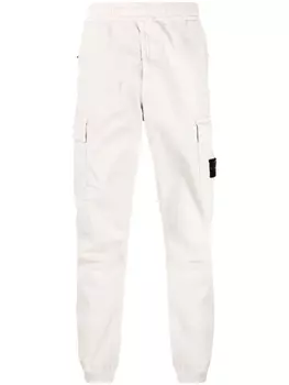 Stone Island брюки карго с логотипом Compass, нейтральный цвет