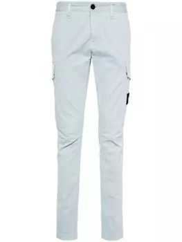 Stone Island брюки карго с нашивкой Compass, синий