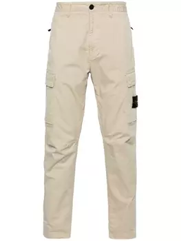Stone Island брюки карго с нашивкой Compass, нейтральный цвет