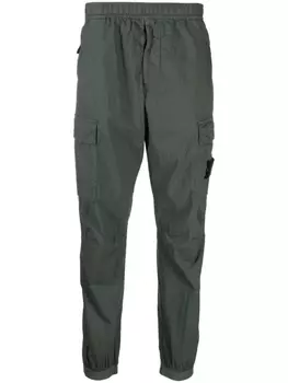 Stone Island брюки карго с нашивкой Compass, зеленый