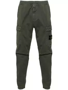 Stone Island брюки карго с нашивкой Compass, зеленый