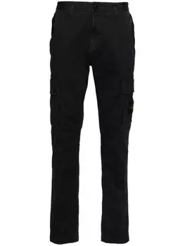 Stone Island брюки карго с нашивкой Compass, синий