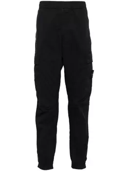 Stone Island брюки карго с нашивкой Compass, черный