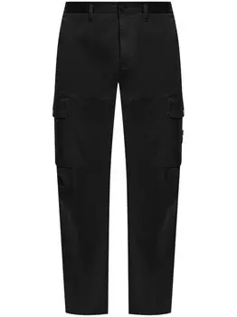 Stone Island брюки-карго с значком компаса, черный