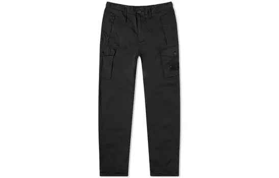 Брюки-карго Stone Island классической посадки, черный