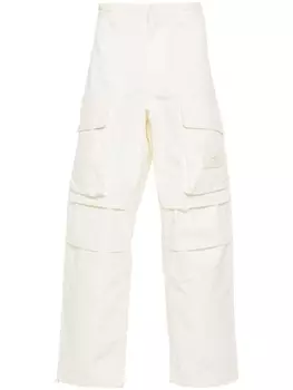 Stone Island брюки с нашивкой Compass, белый