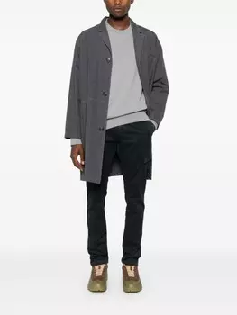 Stone Island брюки с нашивкой Compass, синий