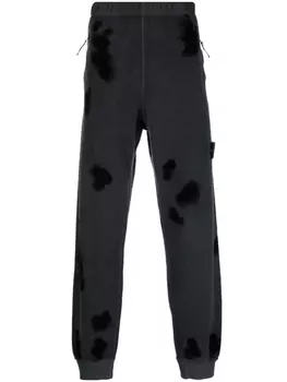 Stone Island Compass-motif track pants, синий