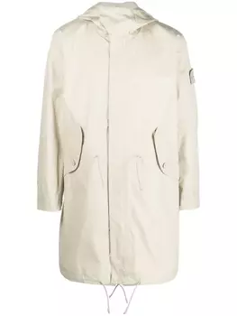 Stone Island Compass-patch long-sleeved coat, нейтральный цвет